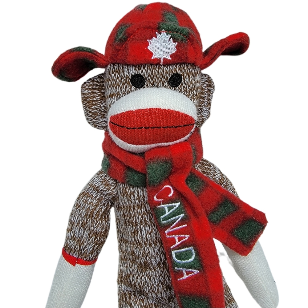 Creature Comfort Canada Maple Leaf Hat Sock Monkey